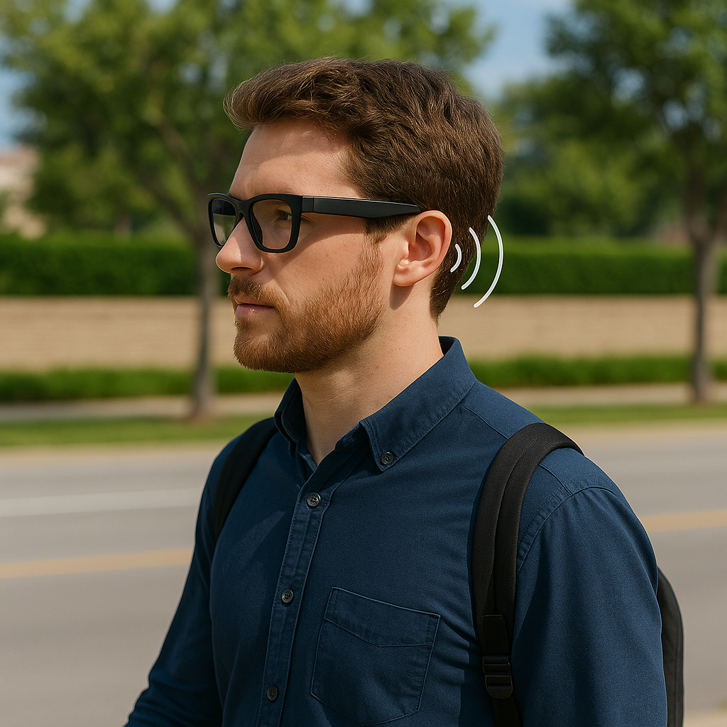 SeeForMe showing walking navigation to destination